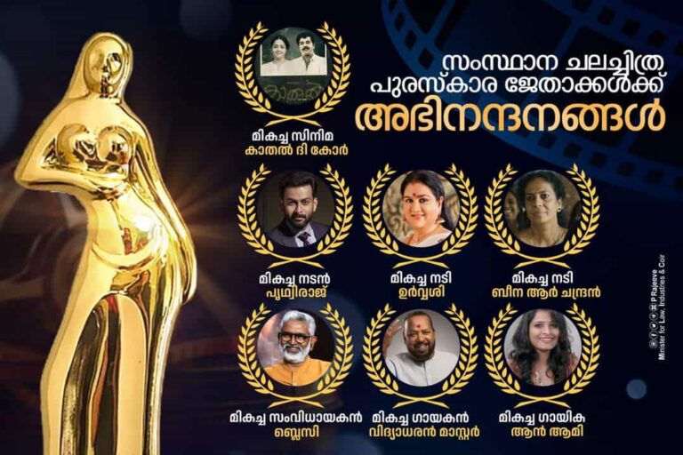 Winners name of Kerala State Film Awards